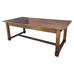 Mesa de comedor de estilo rústico para cocina tipo refectorio, de roble francés