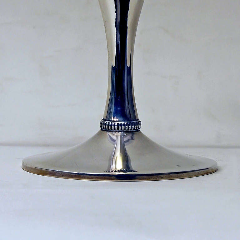 Pair of Art Deco Silver Candelabras, 2-Arms - Spain, Barcelona, 1934 - 1940 For Sale 1