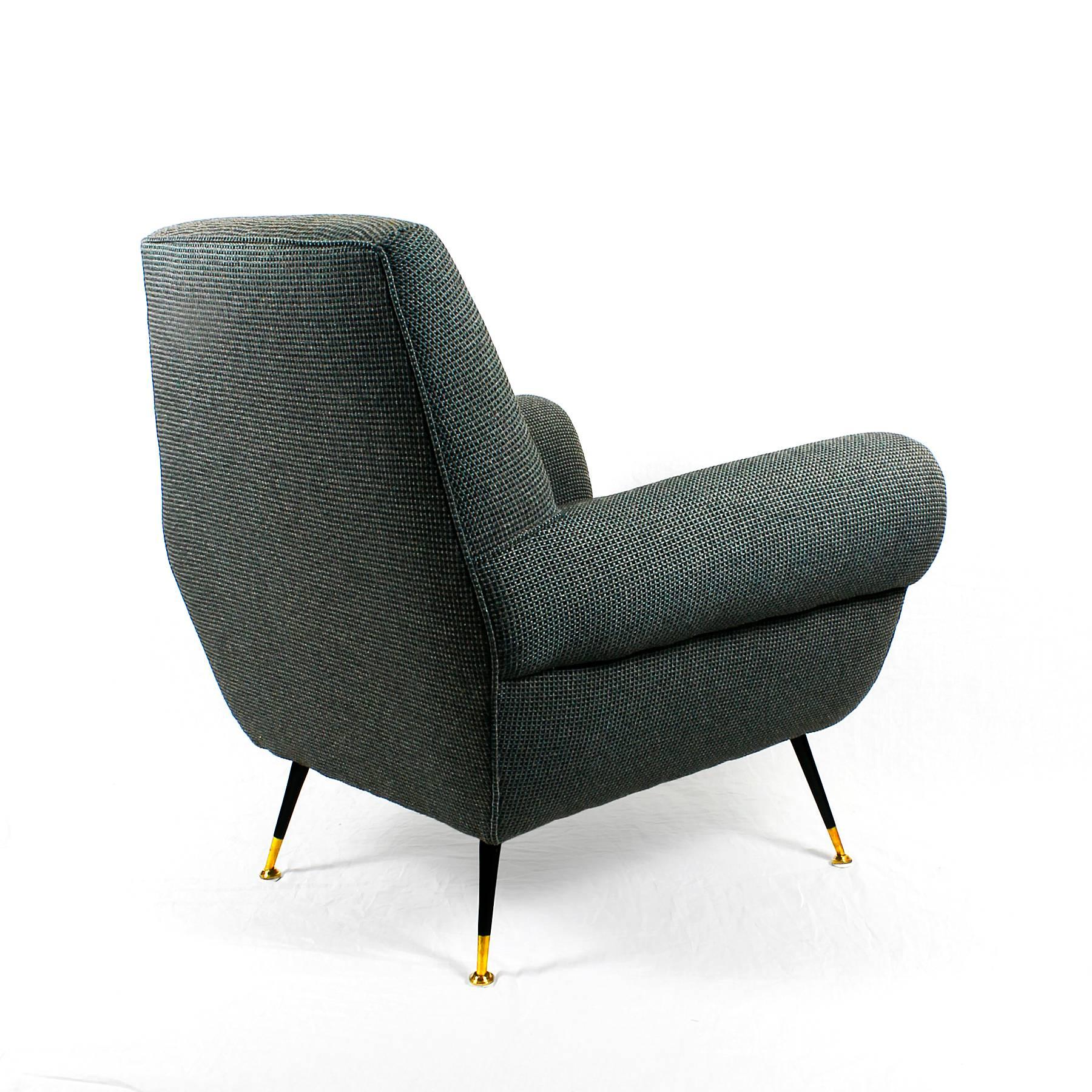 Mid-Century Modern 1960s Armchair by Gigi Radice for Minotti, Italy