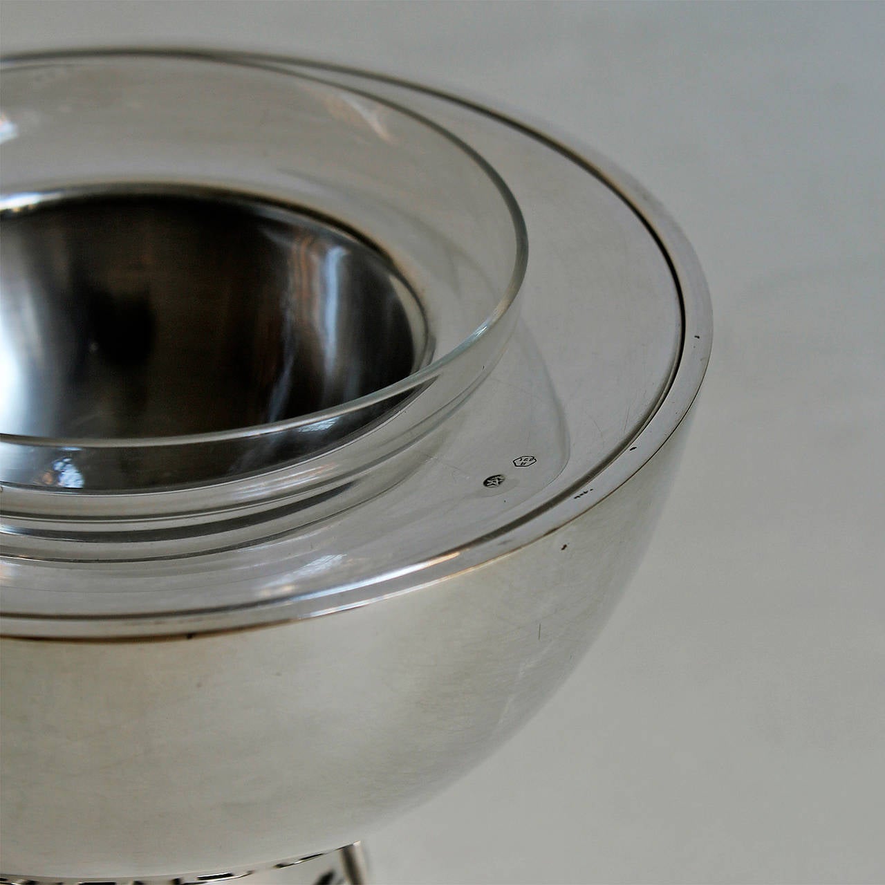 Pareja de Caviares de Plata Modernos de Mediados de Siglo de Puig Doria - España en venta 1