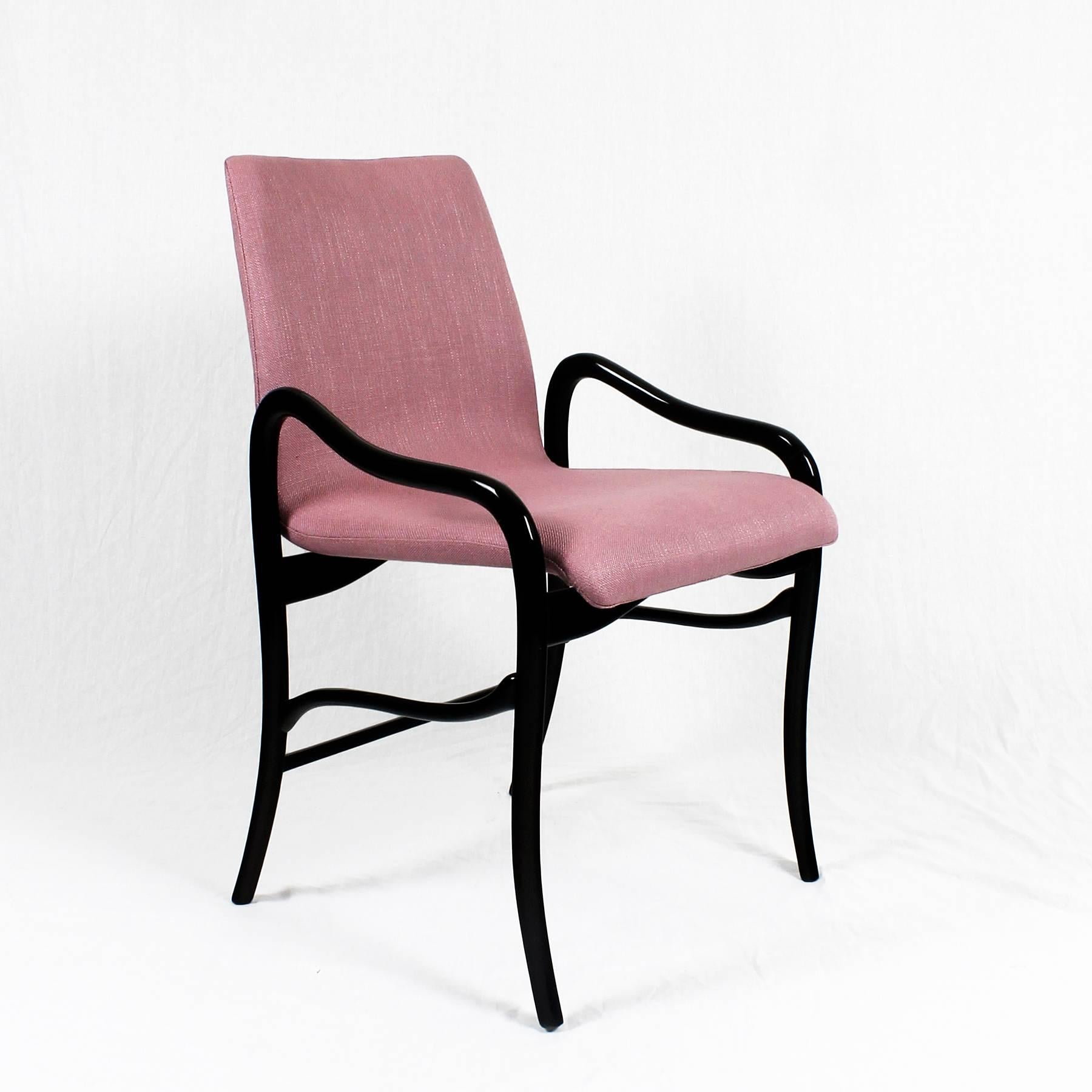 enrico fabric upholstered arm chair