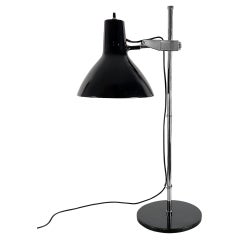 Paire de grandes lampes de bureau système des années 1970, laiton et aluminium, Espagne