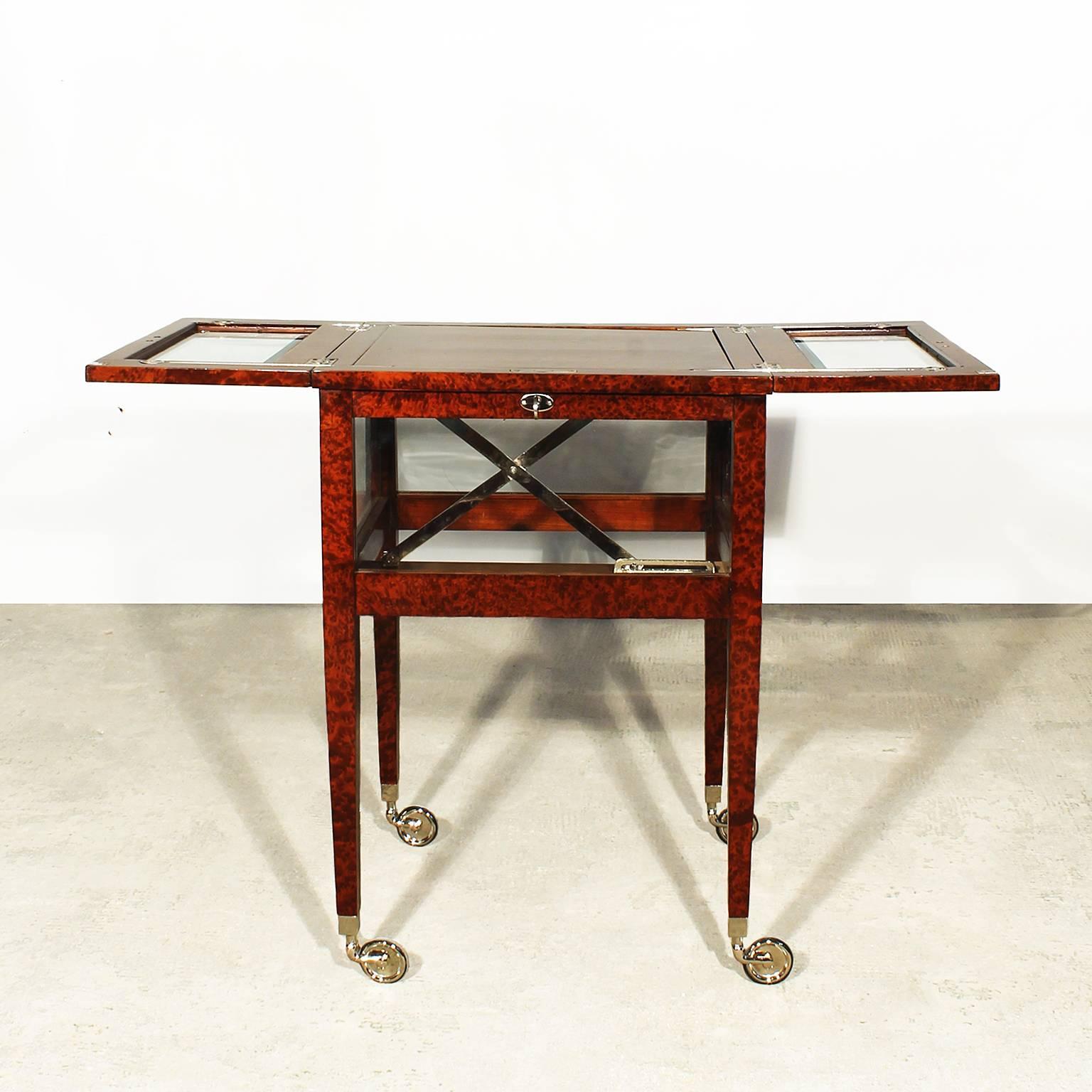 French Art Deco System Dry Bar Cart by Bafico Paris-Buenos Aires