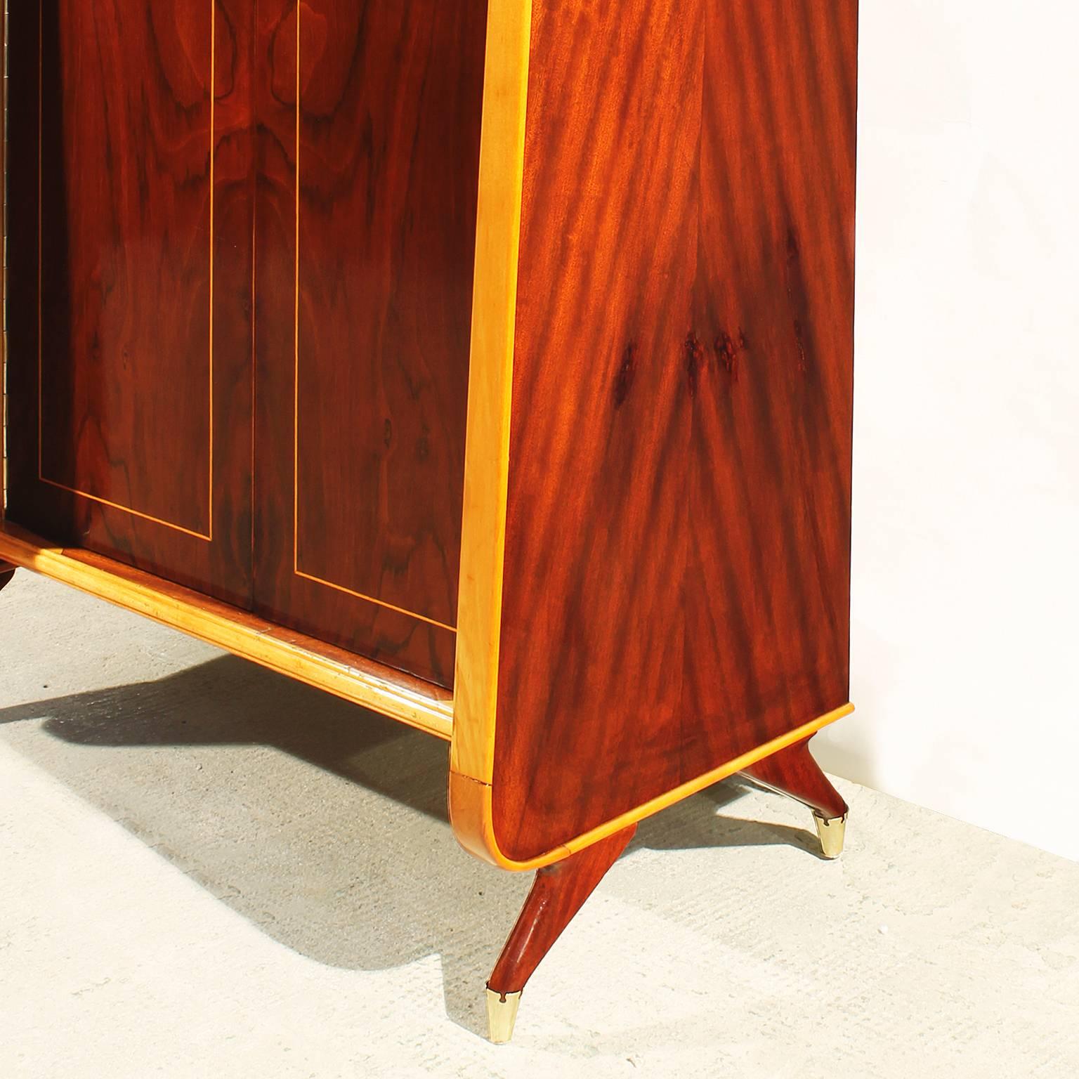 Veneer Entrance Hall Wardrobe from the 1950s