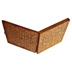 Gilt bronze box by Line Vautrin "The Armenian alphabet'' - 1940