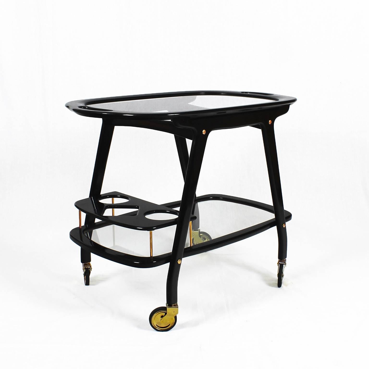 Mid-Century Modern Bar Cart by Cesare Lacca