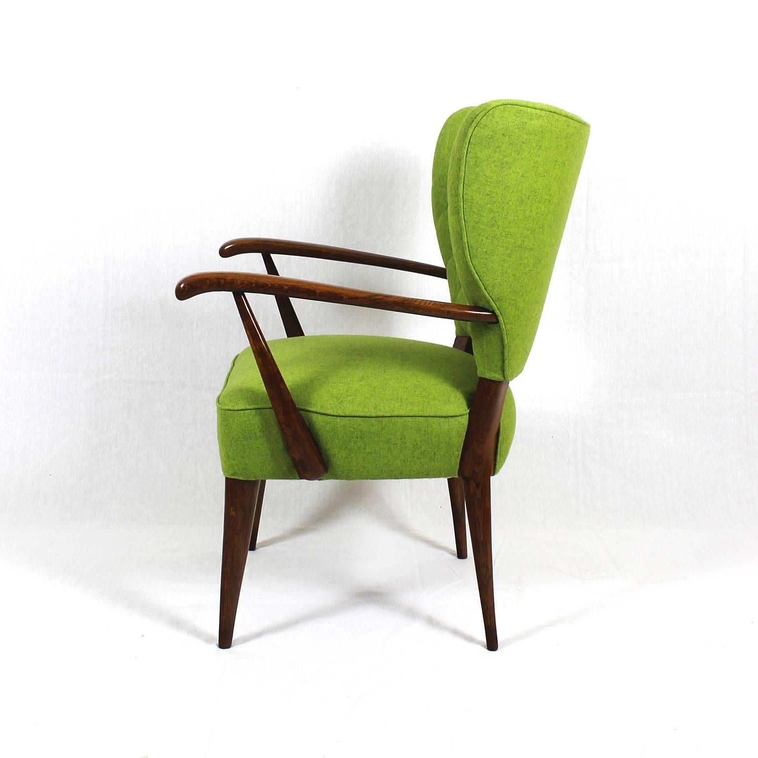 French Pair of Small Armchairs from the 1940s