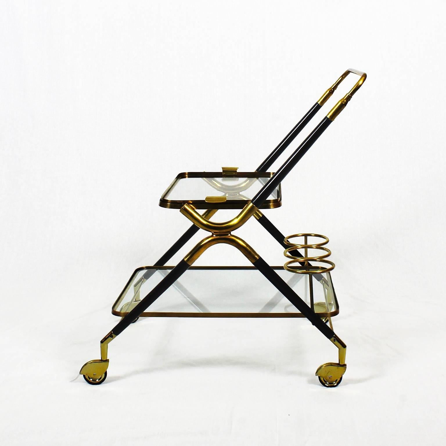 Mid-Century Modern Small Bar Cart by Cesare Lacca