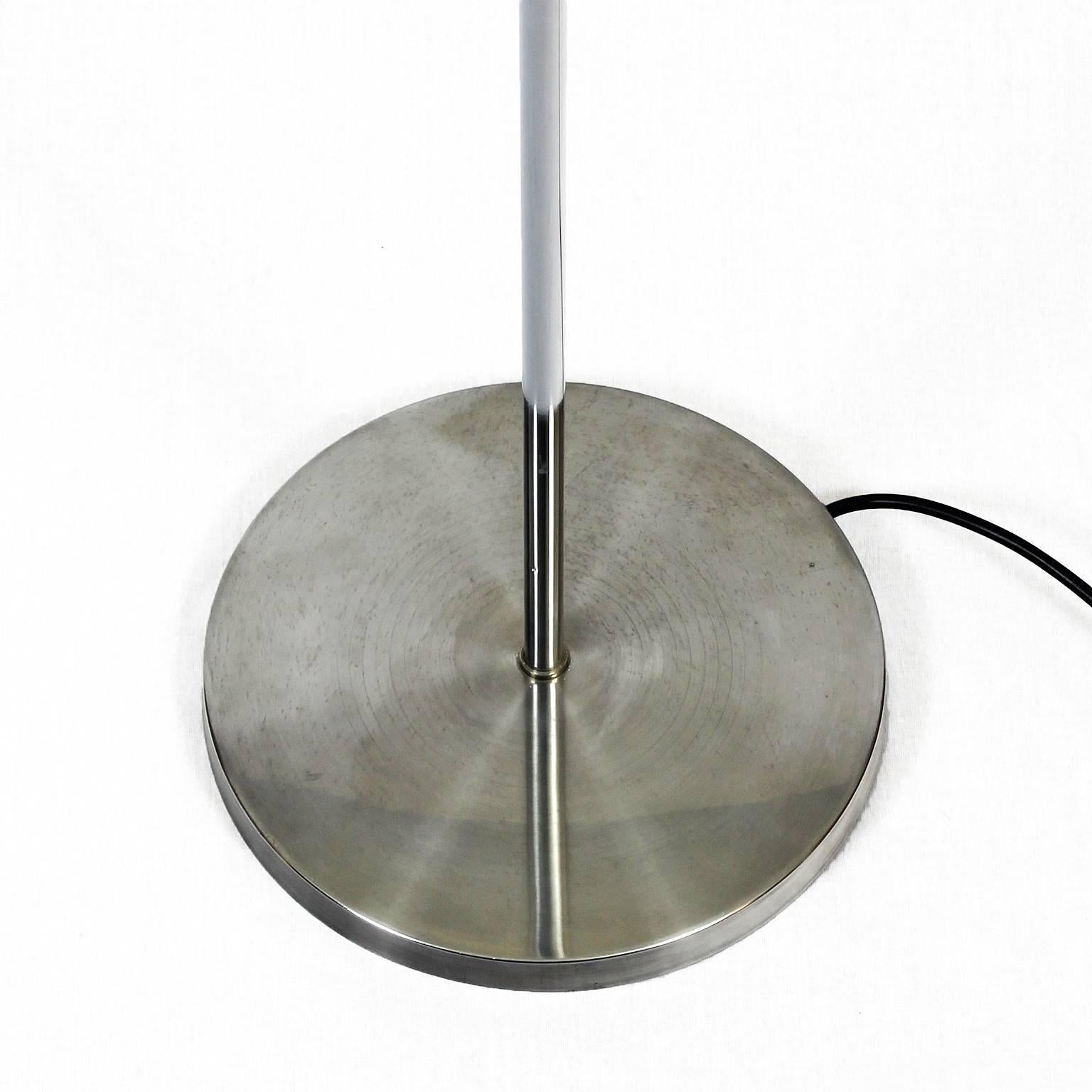 Mid-Century Modern 1960´s Standing Lamp in the Style of Henri Mathieu, brushed steel - France