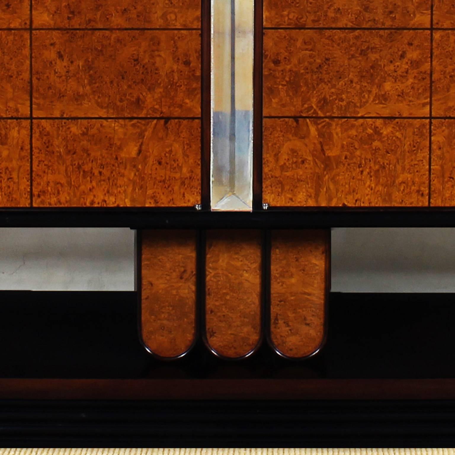 Brass Art Deco Sideboard Attributed to Osvaldo Borsani