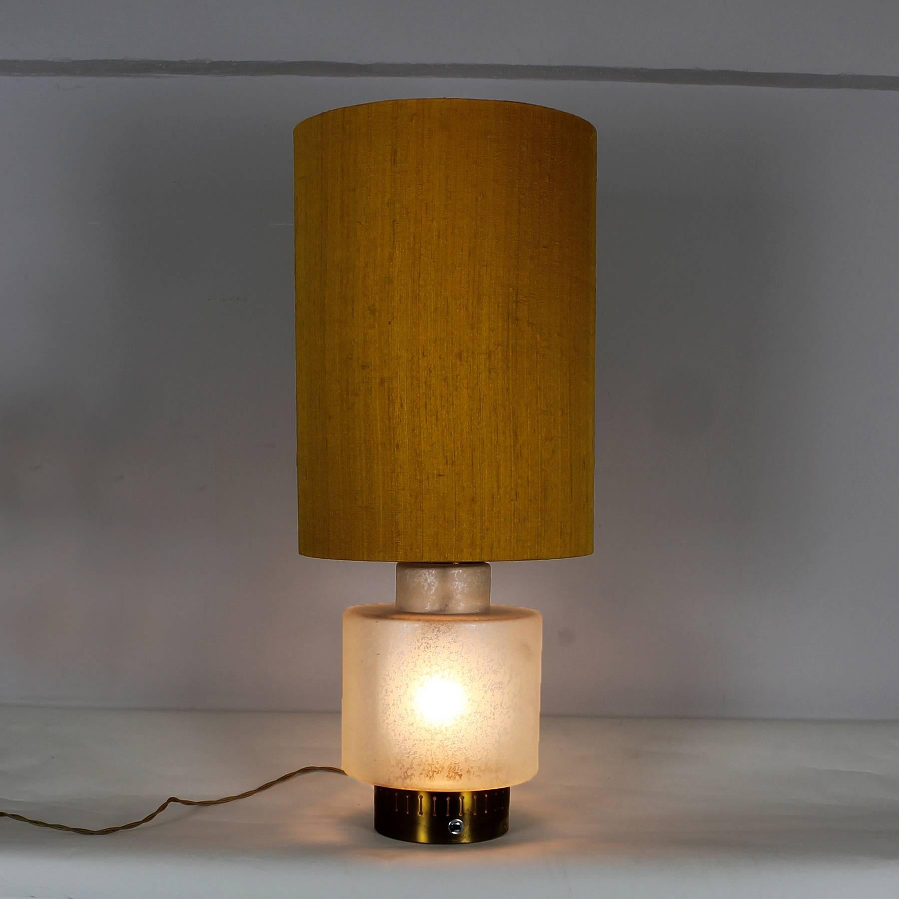 Brass Table Lamp by Seguso for Stilnovo