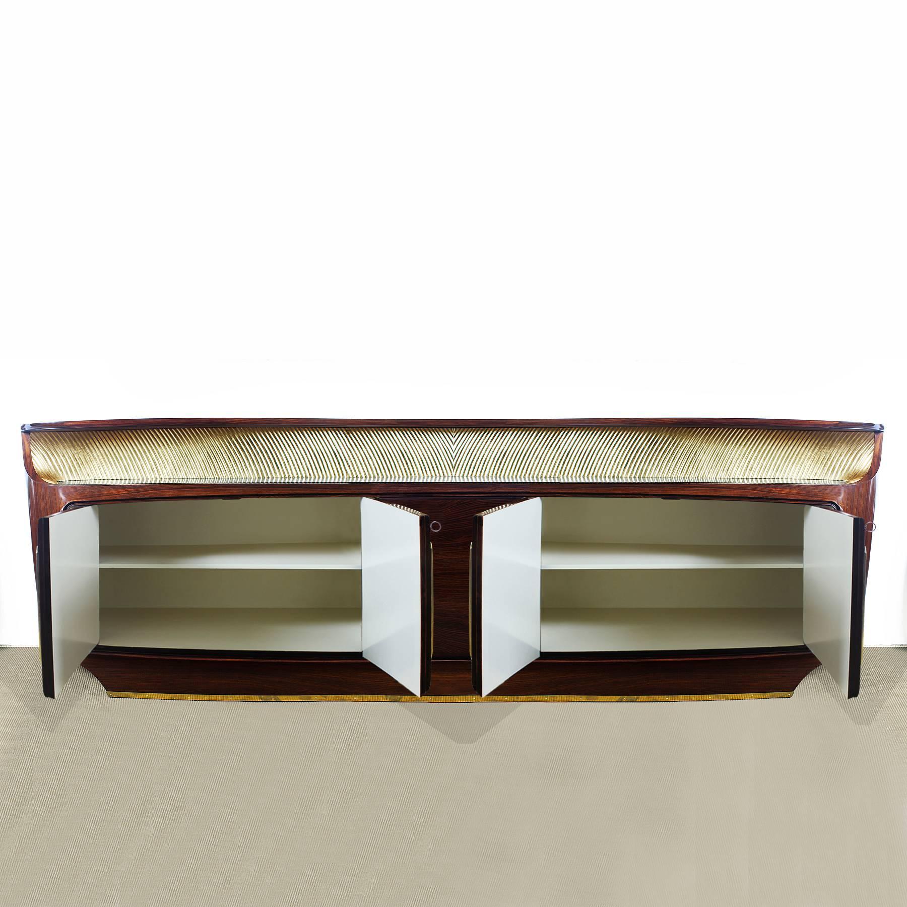 Mid-Century Modern Rounded Sideboard by Vittorio Dassi