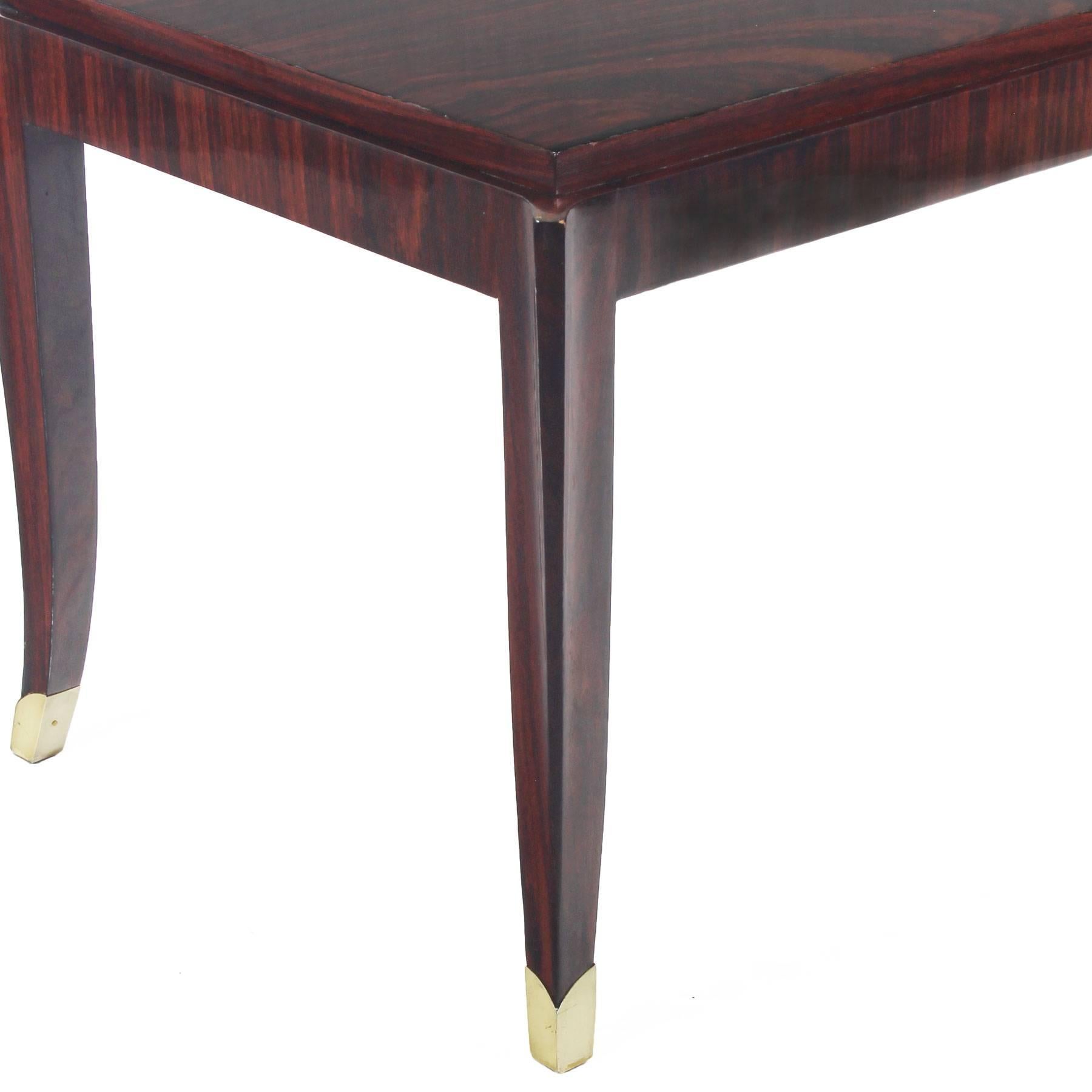 Veneer 1940´s Coffee Table by De Coene Frères, mahogany, Rio rosewood - Belgium