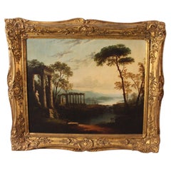 Manner of Claude Lorrain The Goat heard in Arcadian Landscape