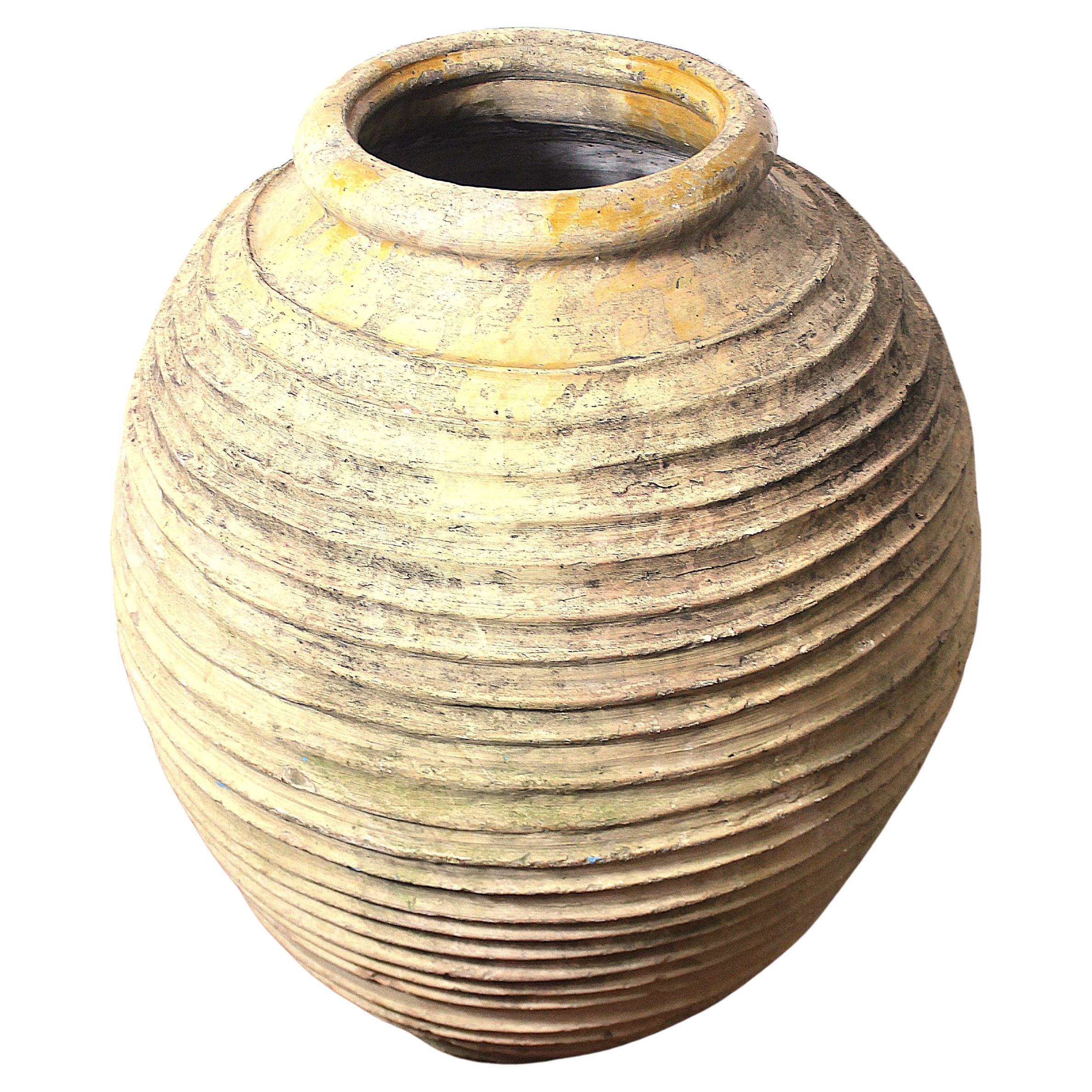 Greek 19th Century Terracotta Olive Oil Jar