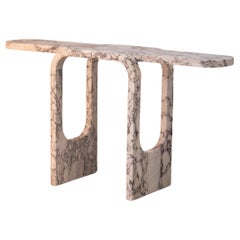 Console en marbre Cut and Foldes par Serafini