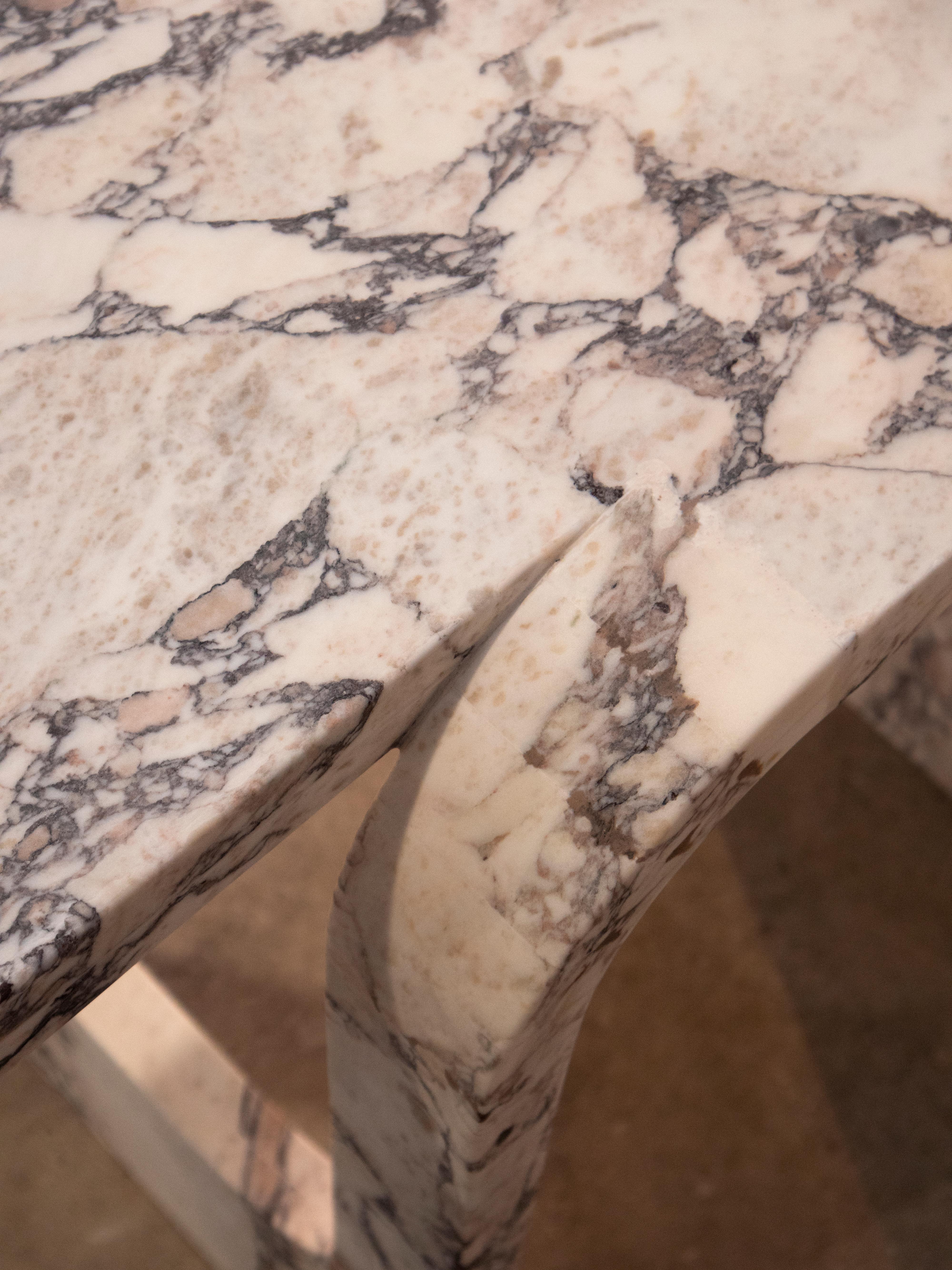 Marbre Console en marbre Cut and Foldes par Serafini en vente