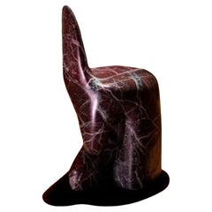 Chaise en marbre Morphe par Serafini