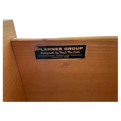 Mid-Century Modern Paul McCobb 3-Drawer Dresser #1508 Blonde Finish Brass Pulls