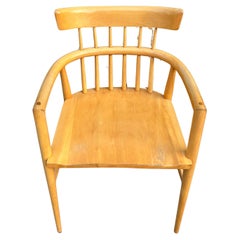 Mid century Paul McCobb Planner Group Captain Lounge Maple Arm Chair