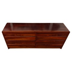 Mid Century Danish Modern Rosewood 8 drawer dresser by Arne Wahl Iversen