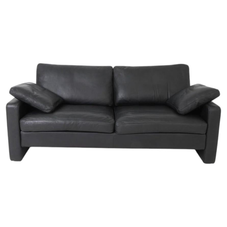 High quality Posy Modern Geometric black leather sofa by COR Germany For Sale