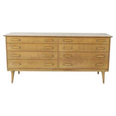 Mid Century 8 Drawer Dresser by Renzo Rutili for Johnson Furniture Company