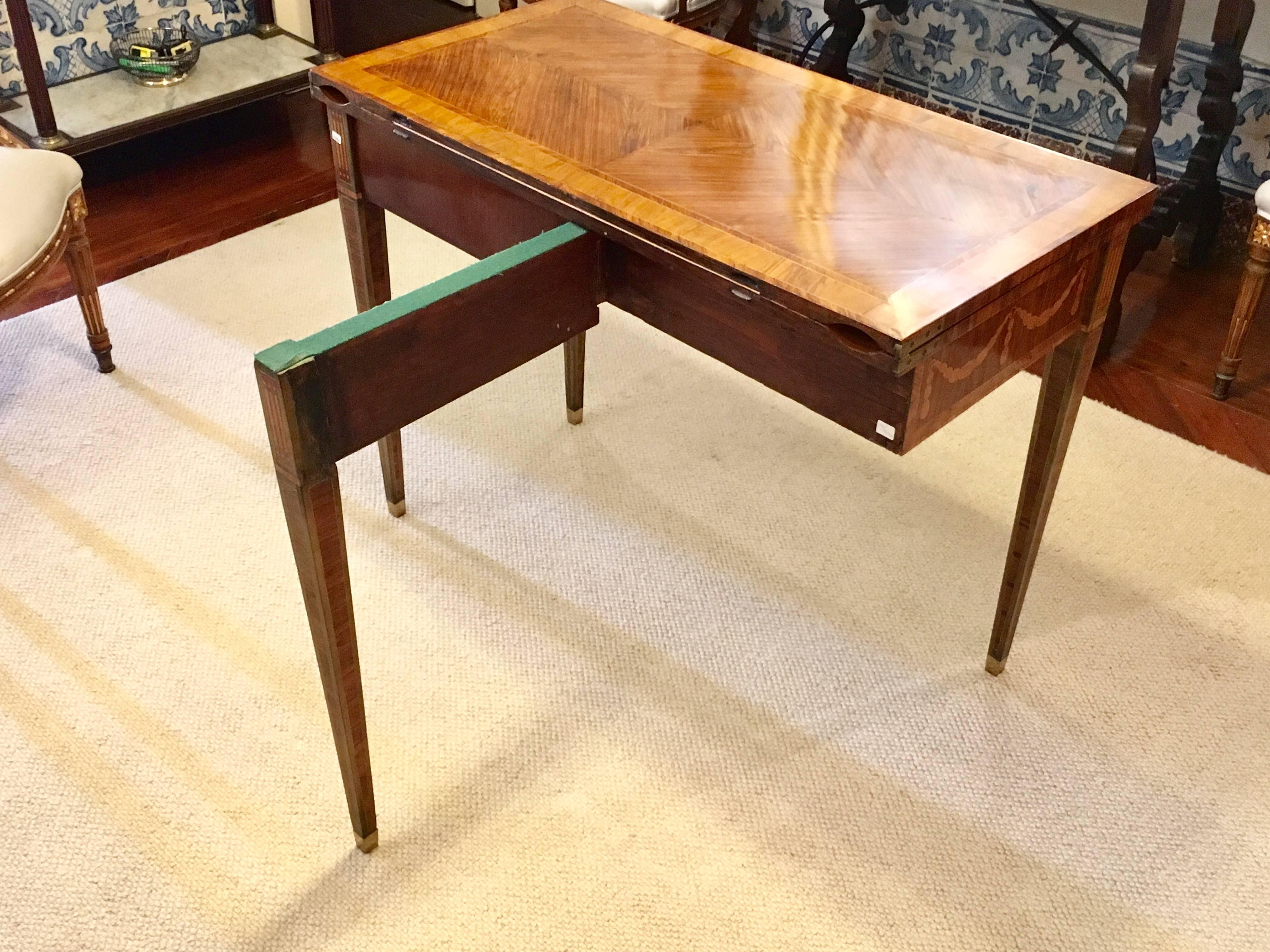 18th Century Neoclassical Russian Games Tables on Rosewood For Sale 1