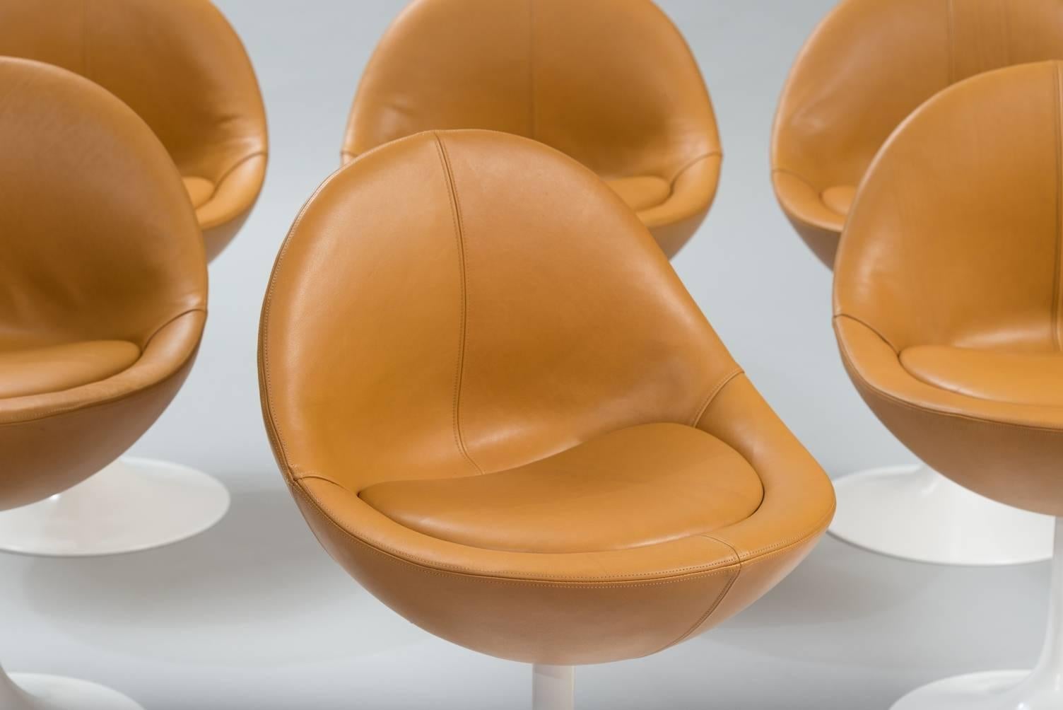 Swedish Set of Six Borje Johanson Venus Chairs