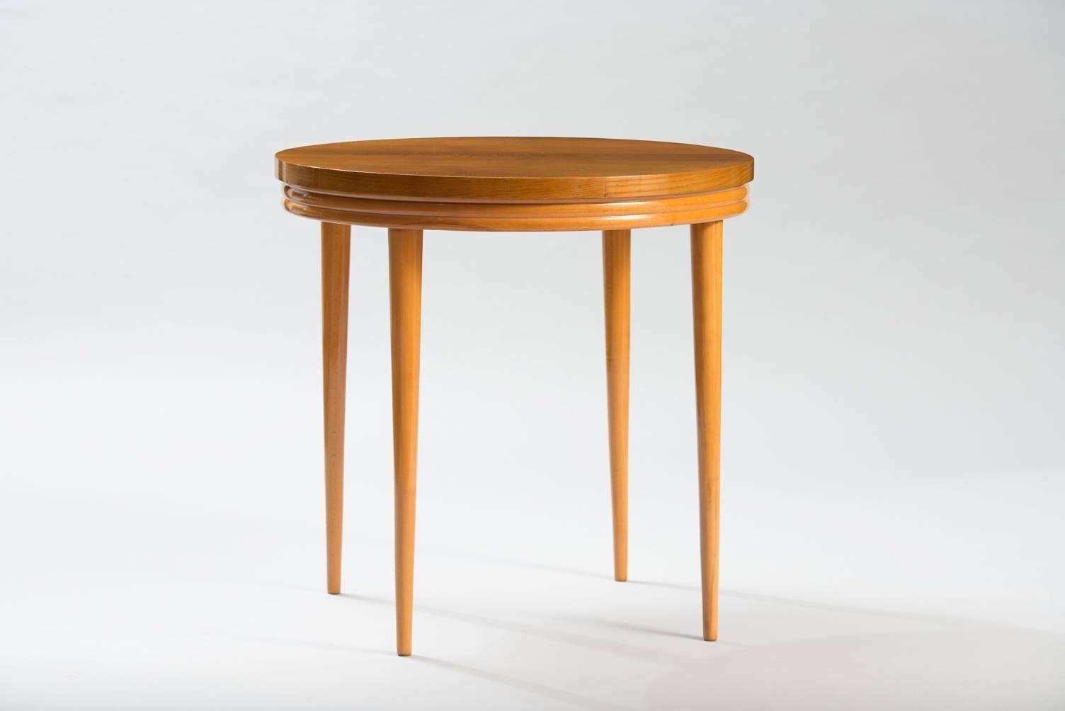 Ash removable top card table.