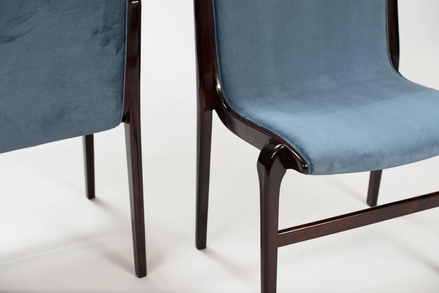 Swedish Set of Ten Axel Larsson Dining Chairs