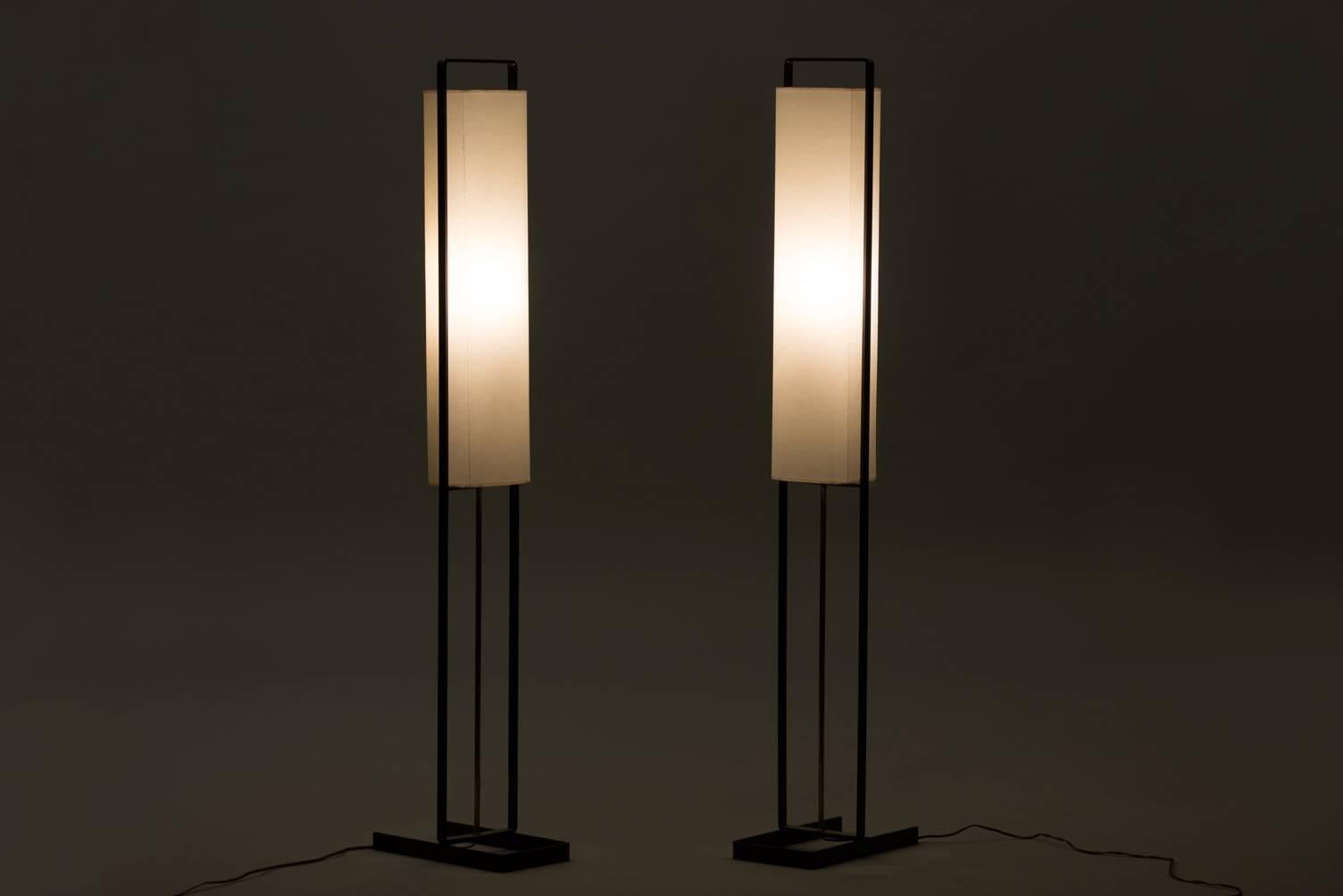 Mid-Century Modern Boris Lacroix Pair of Floor Lamps
