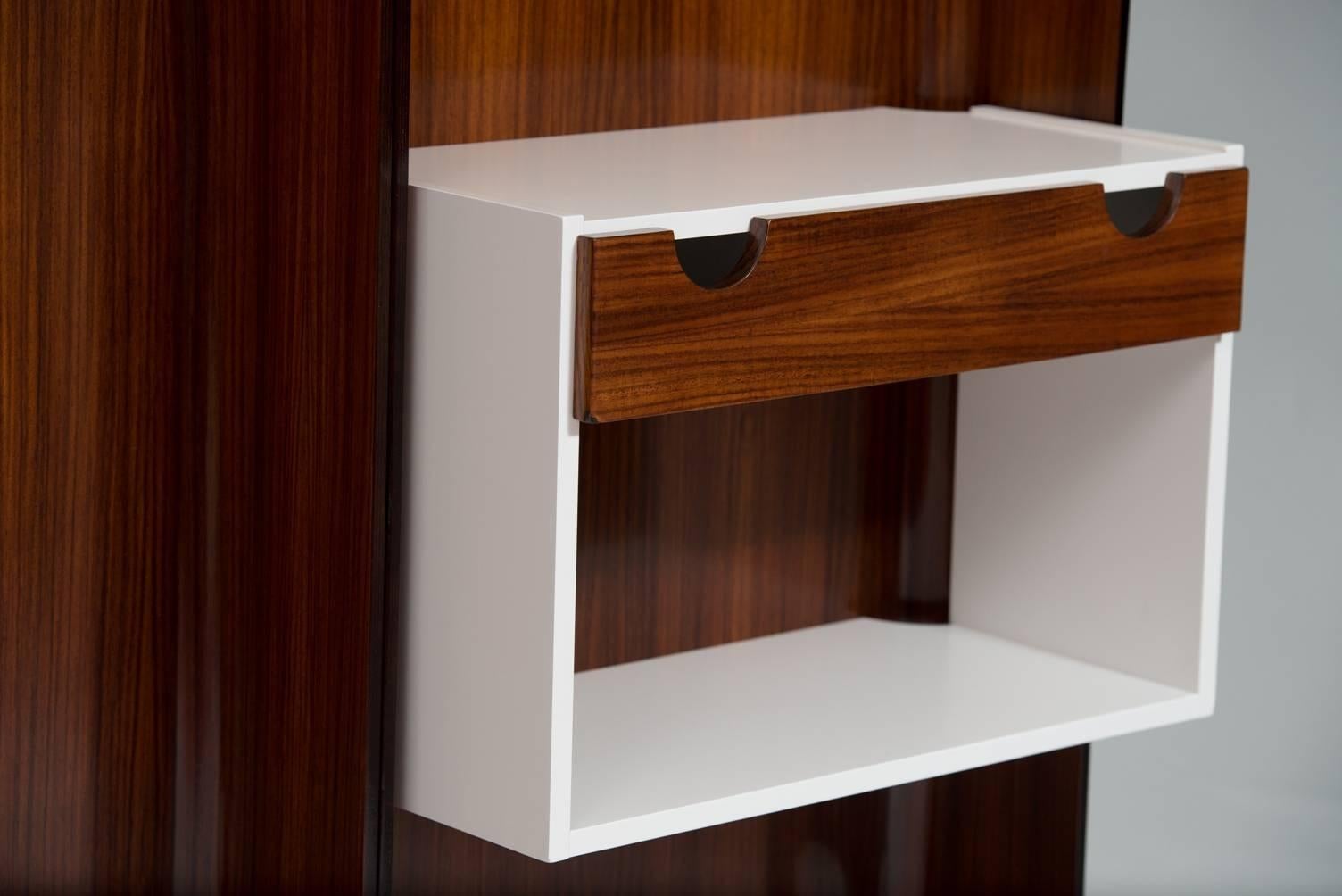 Varnished Fiarm Coat Rack with Console