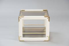 Lacquered wood Italian Side/Magazine Table