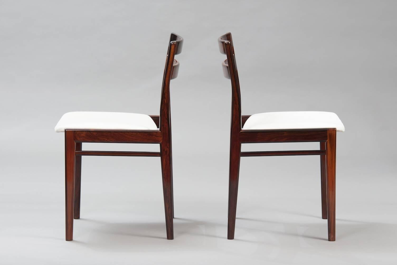 Mid-Century Modern Set of Four Rosengren Hansen Dining Chairs