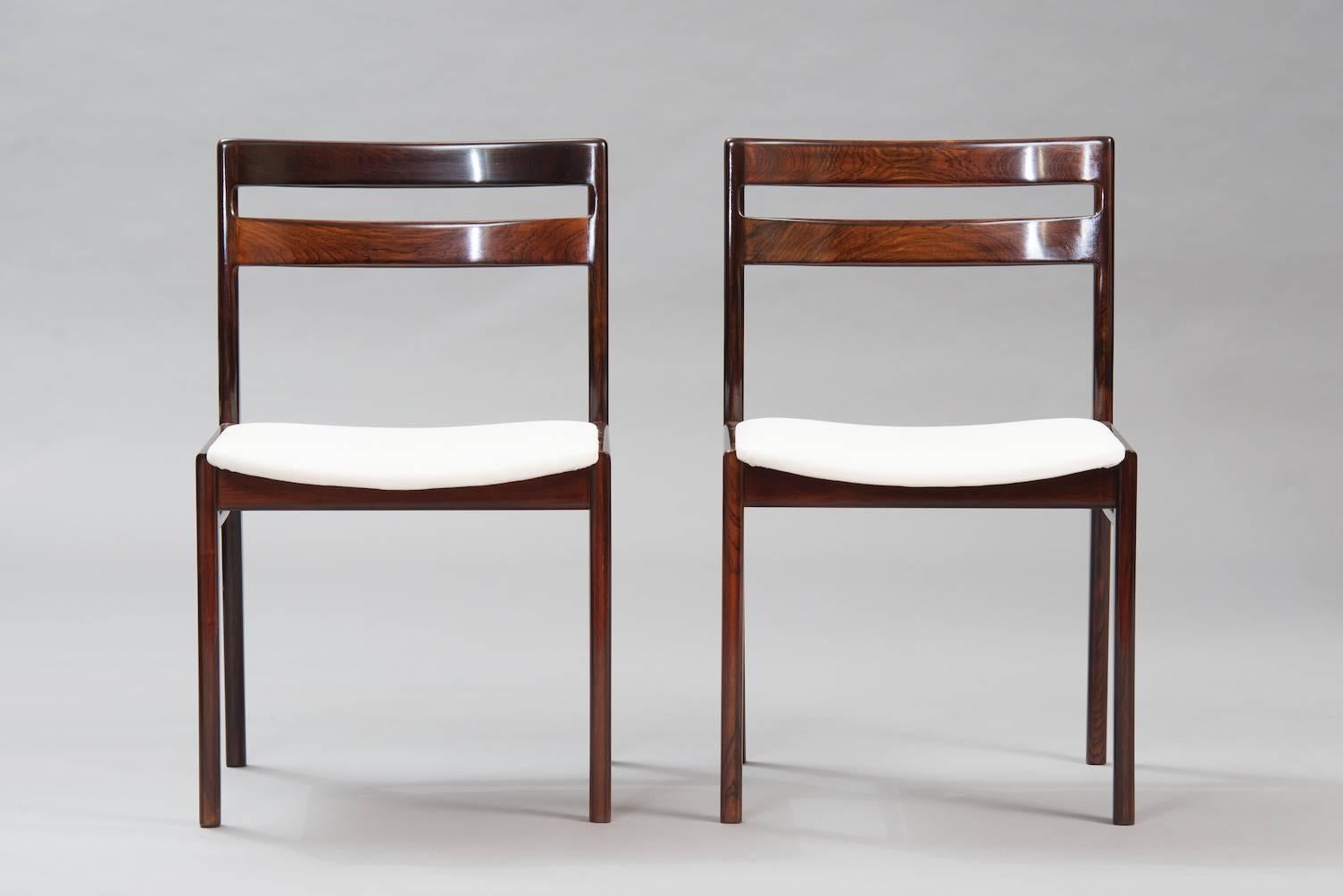 Danish Set of Four Rosengren Hansen Dining Chairs