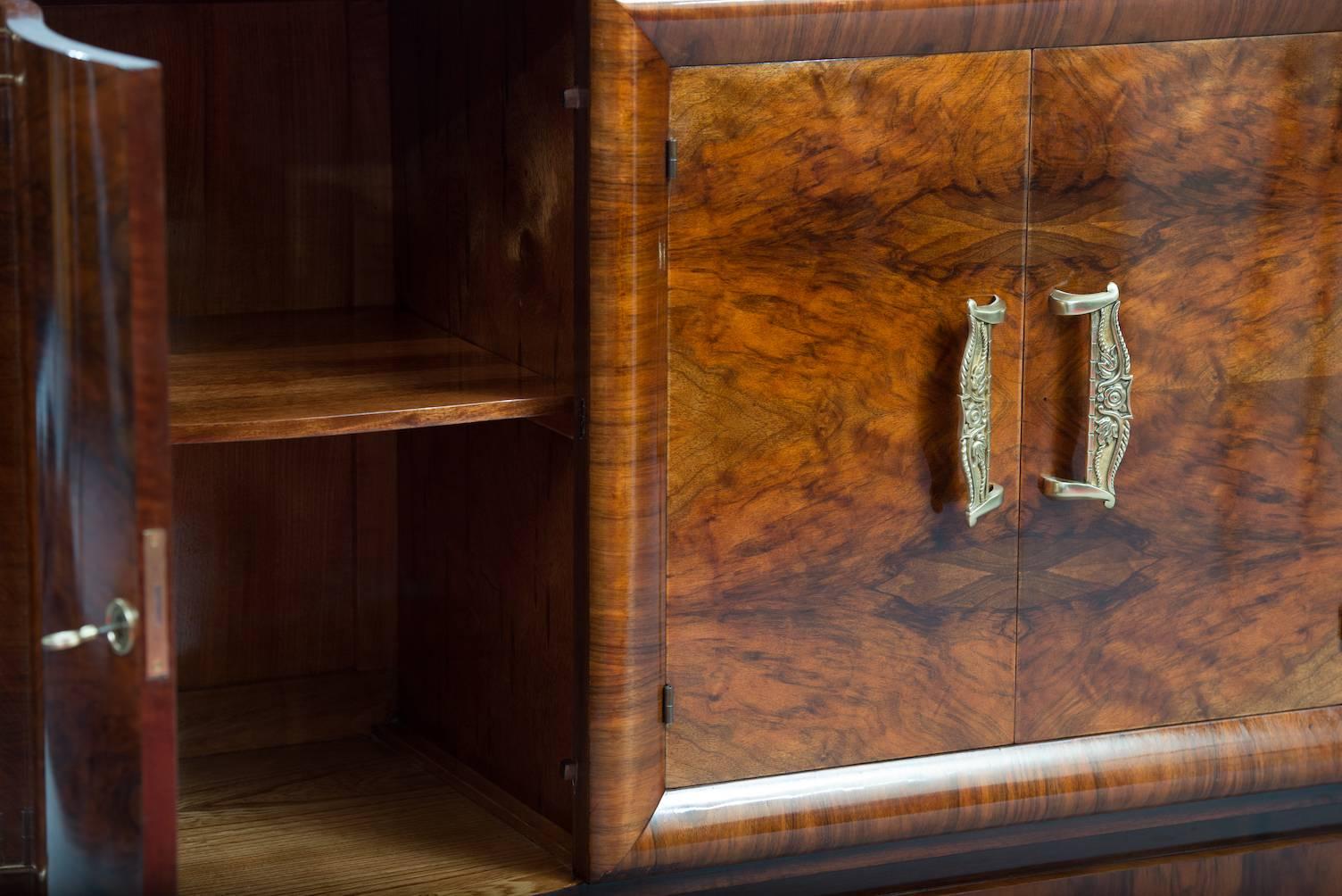 Brass Art Deco Sideboard