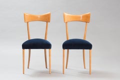 Italian Dining Chairs in the Style of Ico Parisi, Set of Six