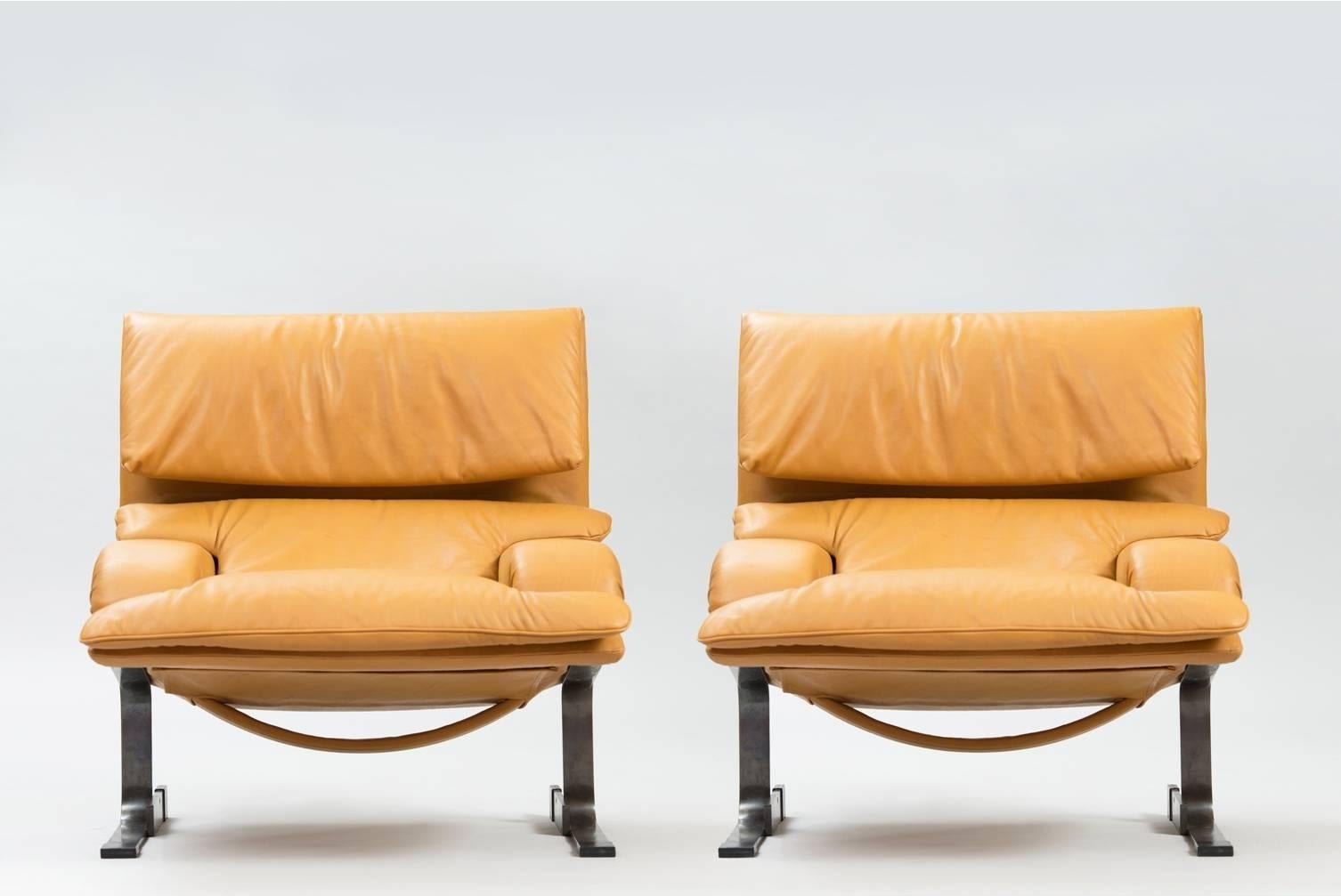 A pair of armchairs 