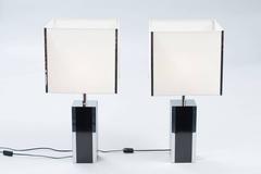 Pair of French Large 1970s Table Lamps