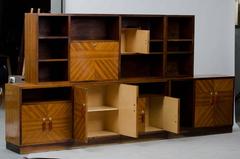 Palisanderholz Art Deco Bibliothek