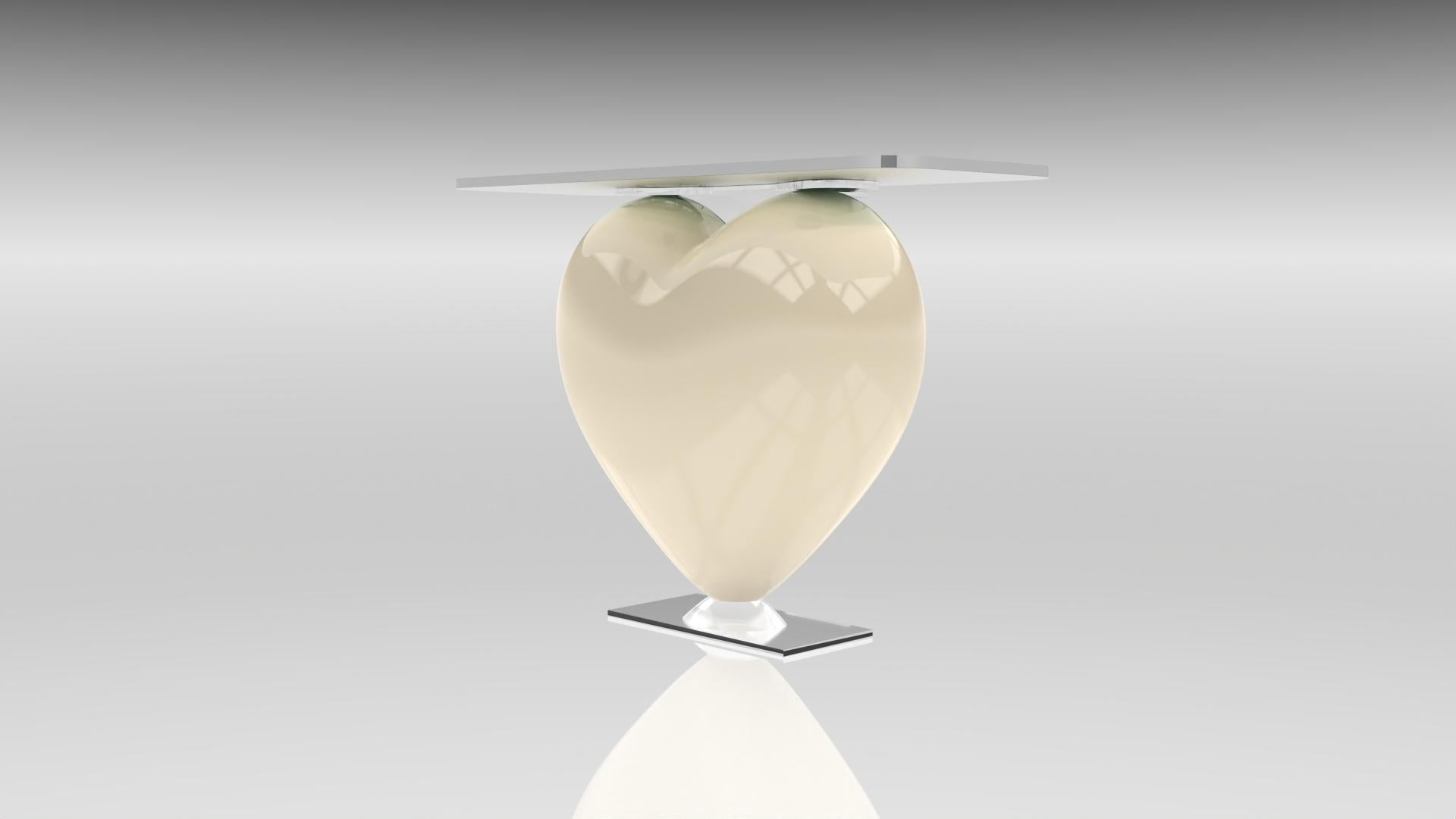 Eje-Design, a visionary design house, unveils a masterpiece that embodies the essence of love and elegance. This sculptural console is more than just furniture; it’s a statement. A symbol of love in its most refined and poetic form, it resonates