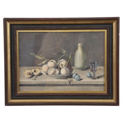19th-Century French Gouache Still Life, in the Manner of Paul Lelong