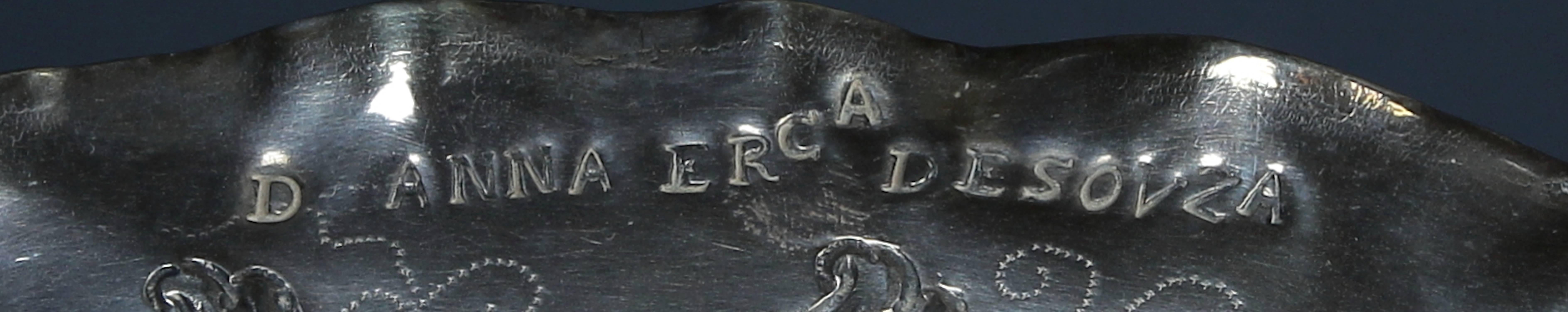 17th Century 17th-18th Century Portuguese Silver Tray For Sale