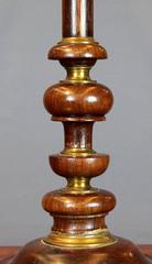 17th Century Set of Six Brazilian Rosewood Candlesticks