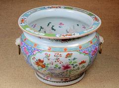 Large 18th Century Chinese Export Porcelain Aquarium