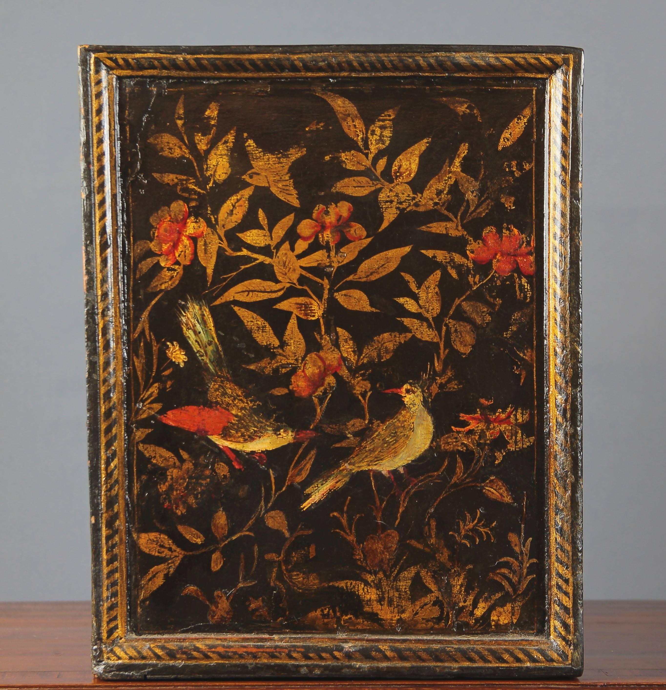 Pakistani 16th-17th Century Portuguese Commissioned Oriental Lacquered Table Cabinet For Sale