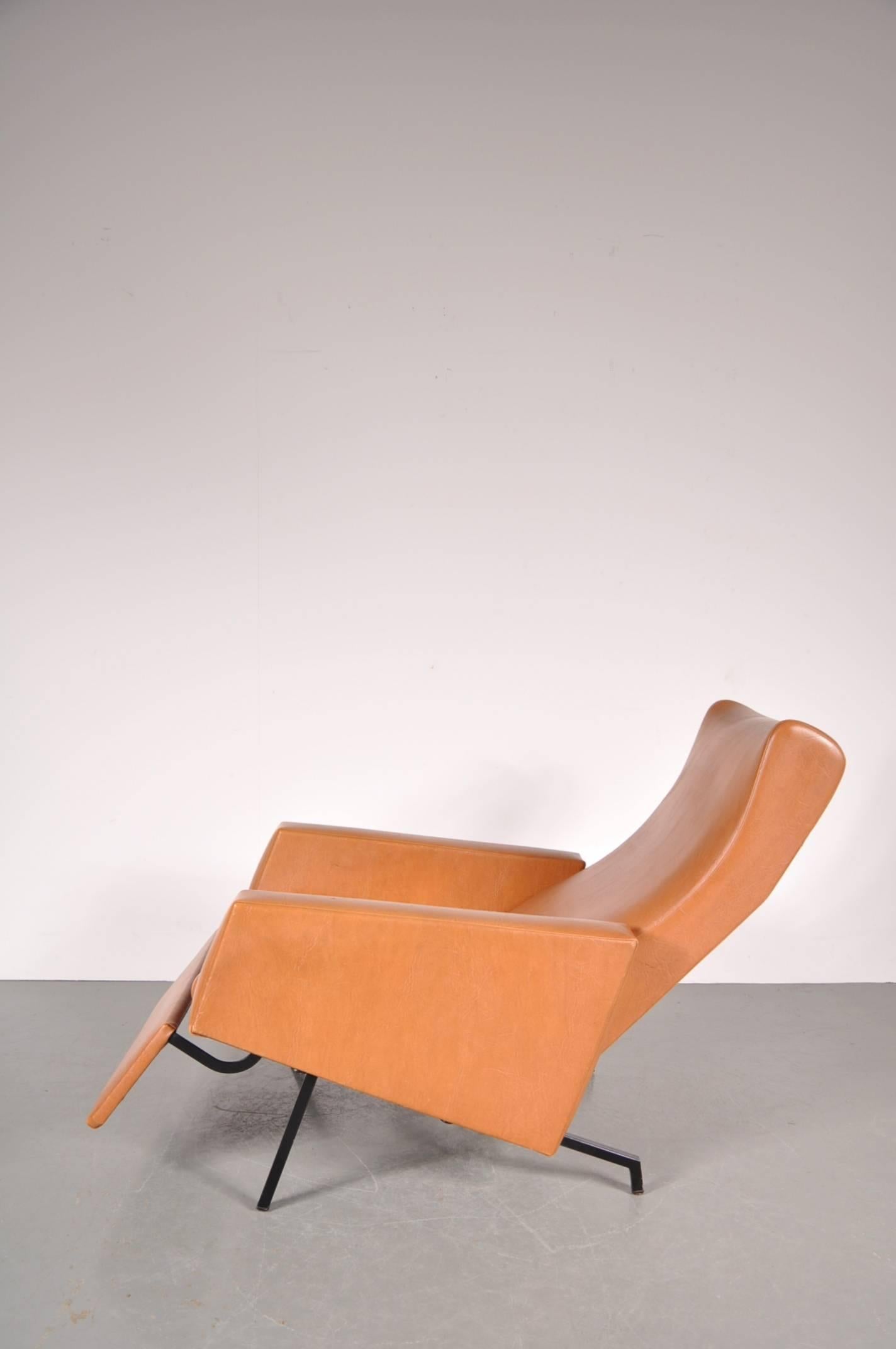 Trelax Chair by Pierre Guariche, Manufactured by Meurop, Belgium, circa 1950 1