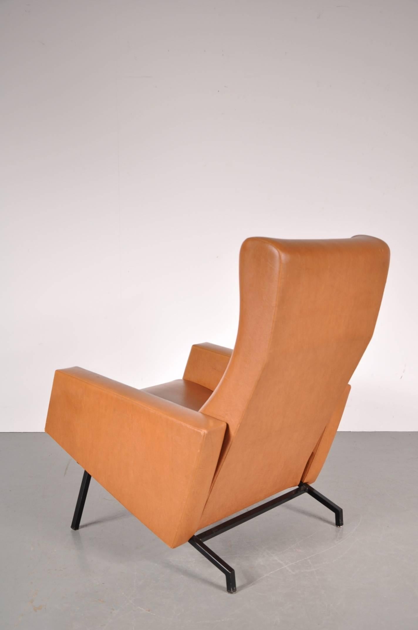 Trelax Chair by Pierre Guariche, Manufactured by Meurop, Belgium, circa 1950 2