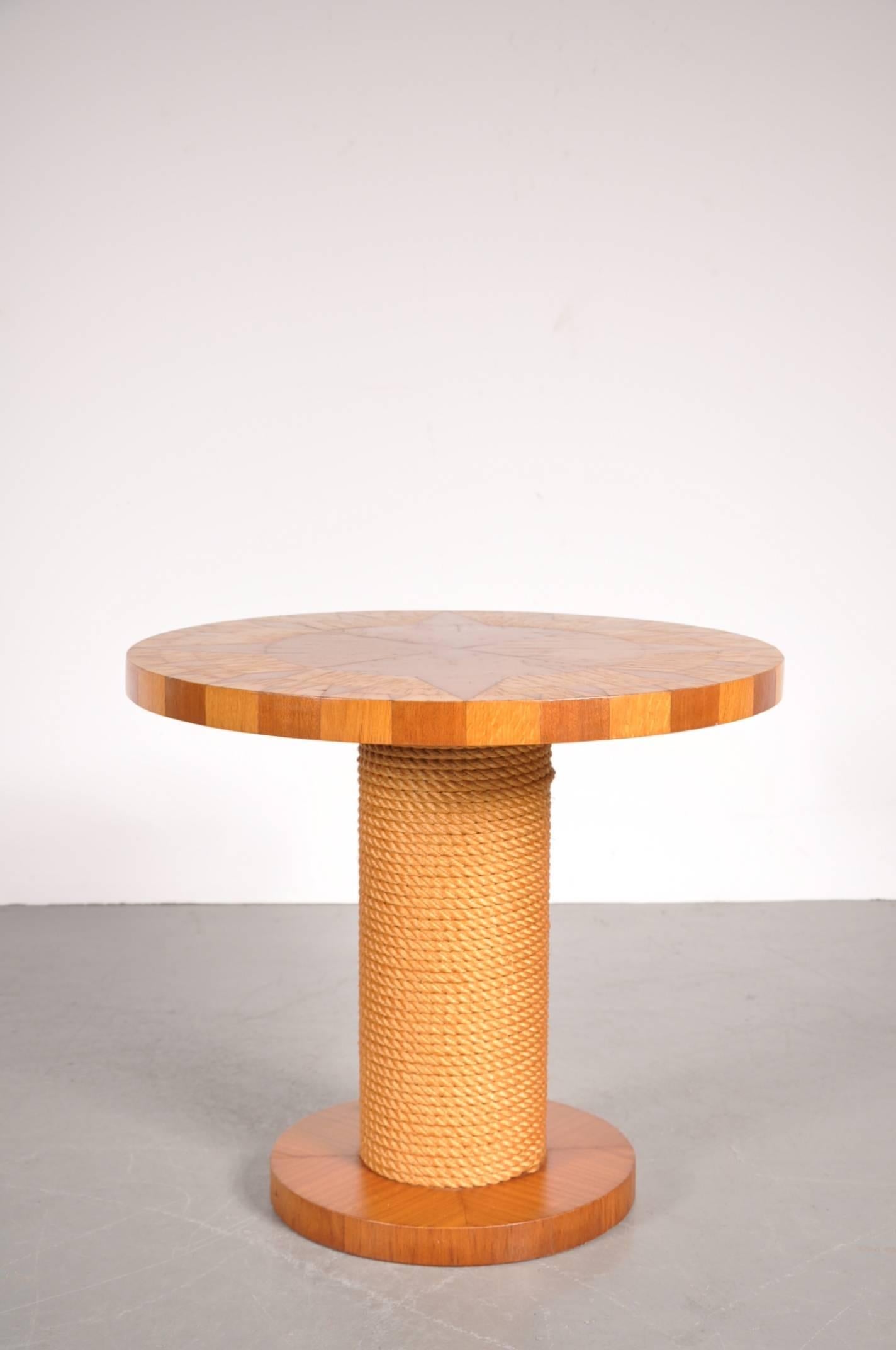Mid-Century Modern Side Table in the Style of Adrien Audoux and Frida Minet, France, circa 1960